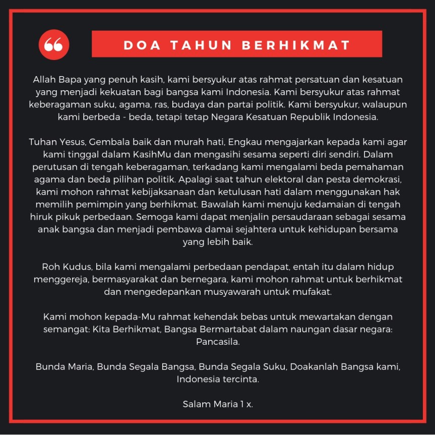 doa tahun berhikmat
